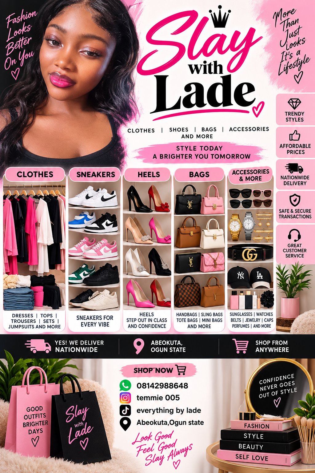 Slay with Lade fashion flyer